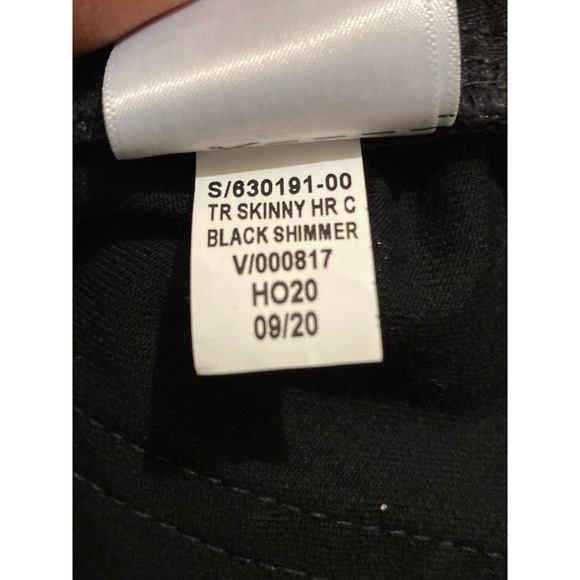 Gap Womens True Slim Skinny Jeans Black Stretch Shimmer Pockets Denim 28/6 R - Picture 4 of 6